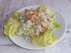 Chutný a rychlý salát s krevetami a čerstvou okurkou