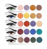 Žijící betlém pro dívky: barva očních stínů pod barvy očí
